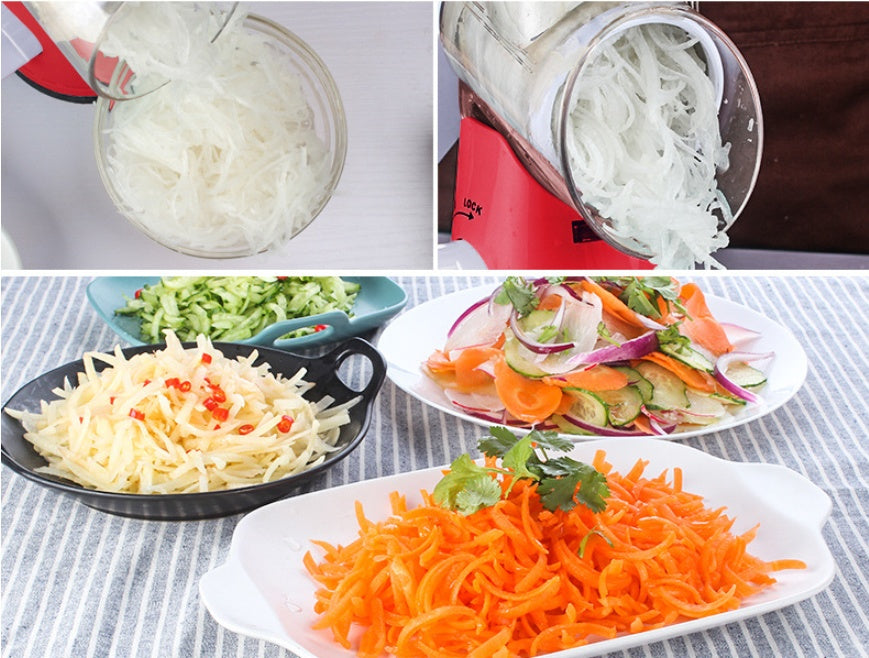 Multifunctional 5-in-1 Mandoline Slicer – Effortlessly Slice, Shred & Grate Vegetables, Potatoes & Cheese!