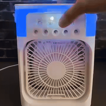 3-in-1 Portable Air Cooler – Personal USB Fan, Water Mist Humidifier & LED Night Light