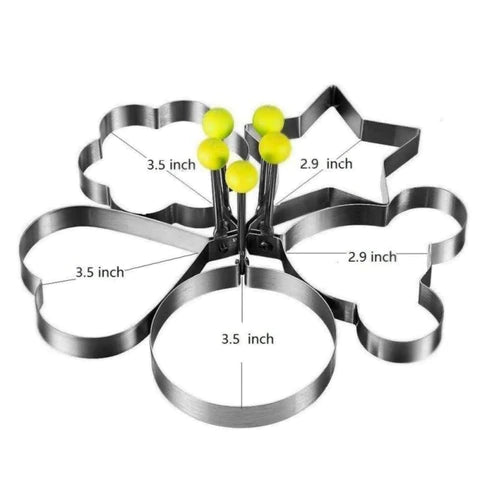 4-Pieces Stainless Steel Egg Molds ❤️ Rs-999/- only