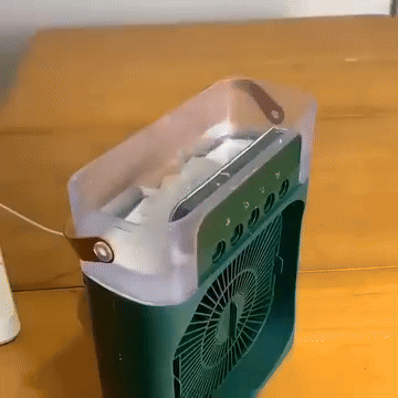 3-in-1 Portable Air Cooler – Personal USB Fan, Water Mist Humidifier & LED Night Light